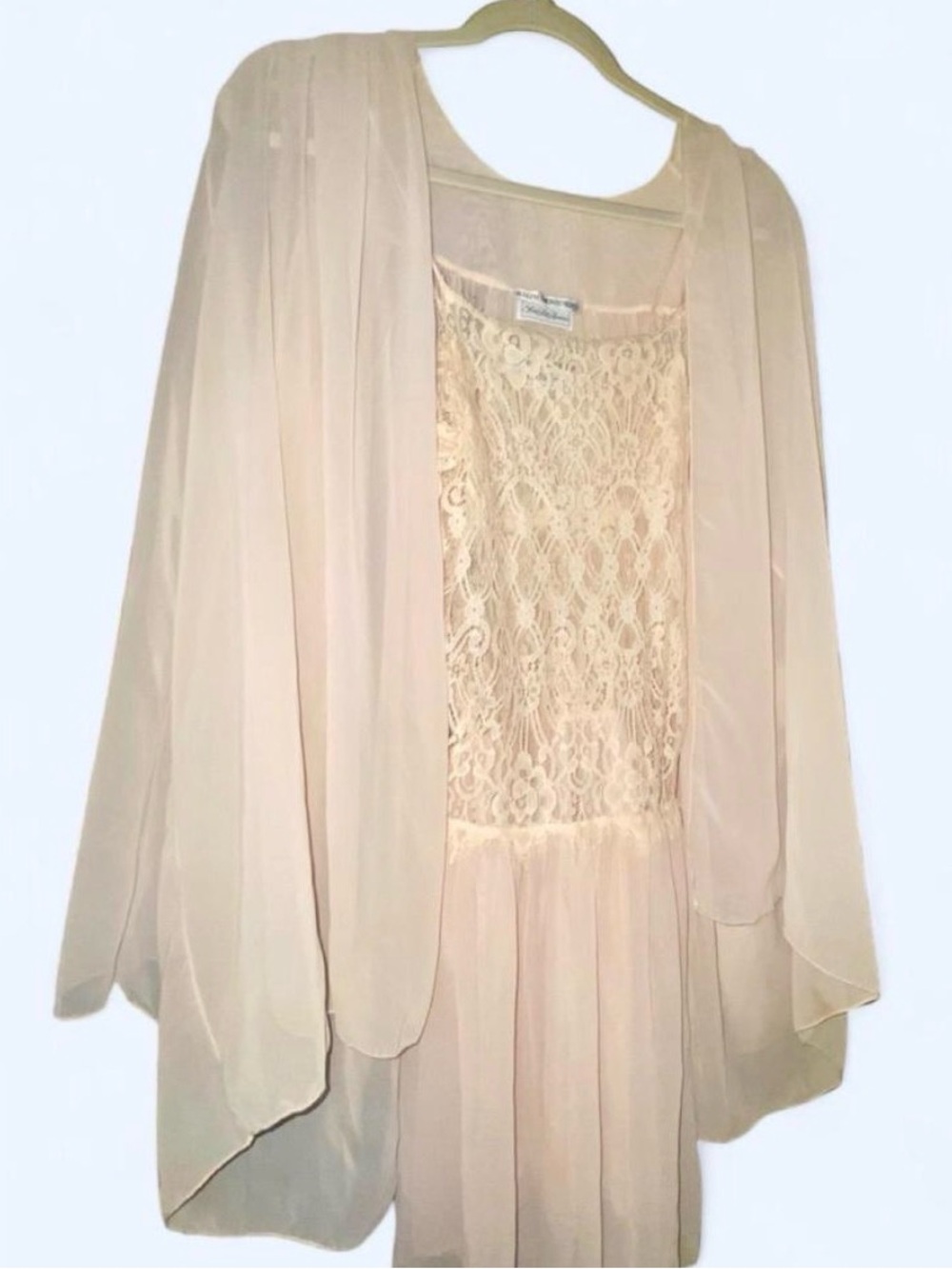 Ralph Montenero Lingerie Saks 5th Ave Peignoir Set Whimsical Old Money Vintage S - Picture 5 of 5